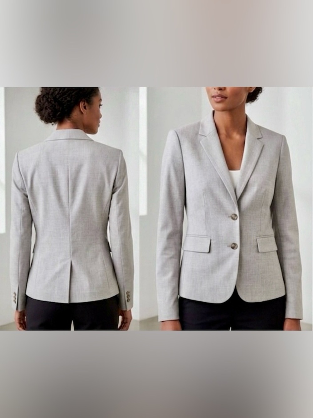 Banana Republic Light Gray Blazer